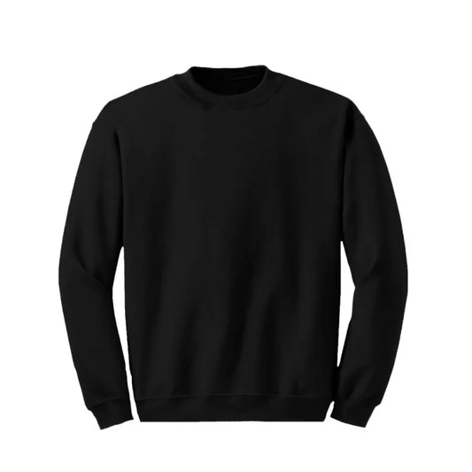 24 Pack Boys Crewneck Sweatshirt - Black-Wholesale School Uniforms