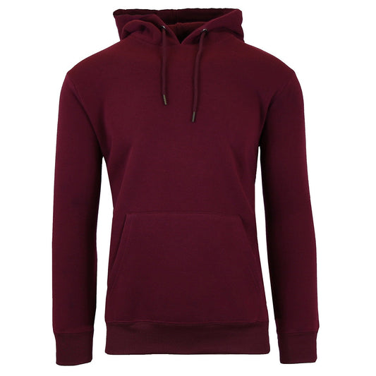 24 Pack Adult Size Unisex Pullover Hoodie Sweatshirt - Burgundy-Wholesale School Uniforms