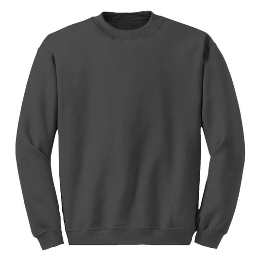 24 Pack Adult Size Unisex Crewneck Sweatshirt - Charcoal-Wholesale School Uniforms