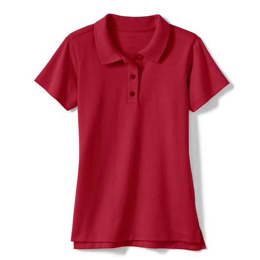 36 Pack Girl's Short Sleeve School Uniform Polo Shirt in Red by Size-Wholesale School Uniforms