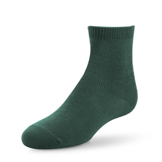 60 Pack Youth Unisex Crew Socks in Green-Wholesale School Uniforms