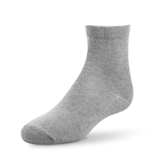 60 Pack Youth Unisex Crew Socks in Grey-Wholesale School Uniforms