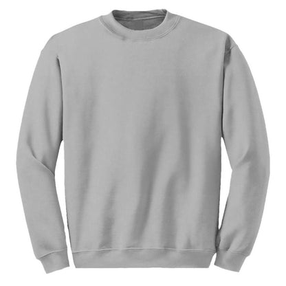 24 Pack Adult Size Unisex Crewneck Sweatshirt - Heather Grey-Wholesale School Uniforms