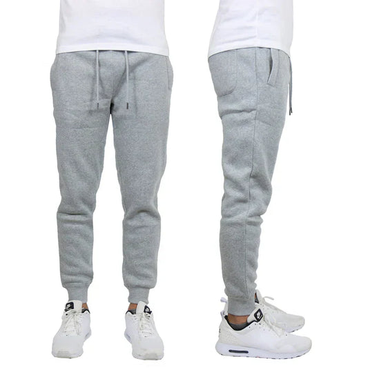 24 Pack Boys Fleece Jogger Sweatpants - Heather Grey-Wholesale School Uniforms