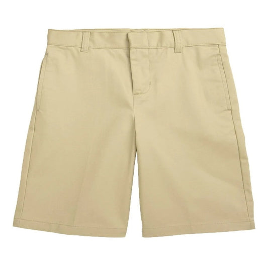 24 Pack Toddler School Uniform Flat Front Shorts - Khaki-Wholesale School Uniforms