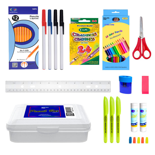 24 Kits - Premium School Supplies Kit (no backpack)