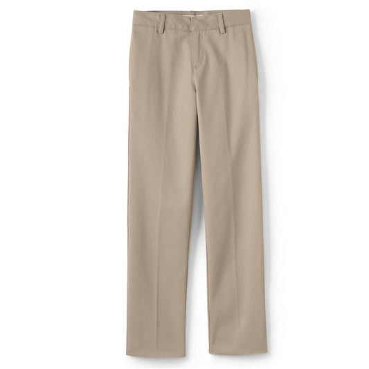 36 Pack Men's Flat Front School Uniform Pants in Khaki By Size-Wholesale School Uniforms