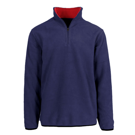 24 Pack Adult Size Quarter Zip Polar Fleece Sweater - Navy