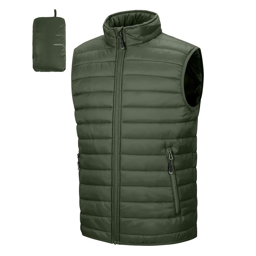 24 Pack Adult Size Full Zip Puffer Vest - Navy