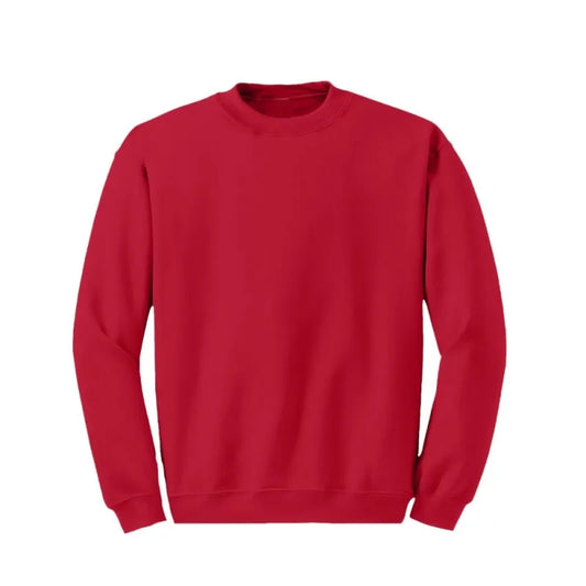 24 Pack Boys Crewneck Sweatshirt - Red-Wholesale School Uniforms