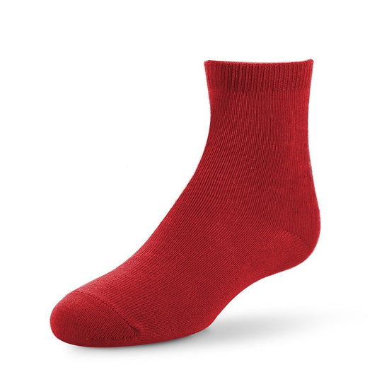 60 Pack Youth Unisex Crew Socks in Red-Wholesale School Uniforms