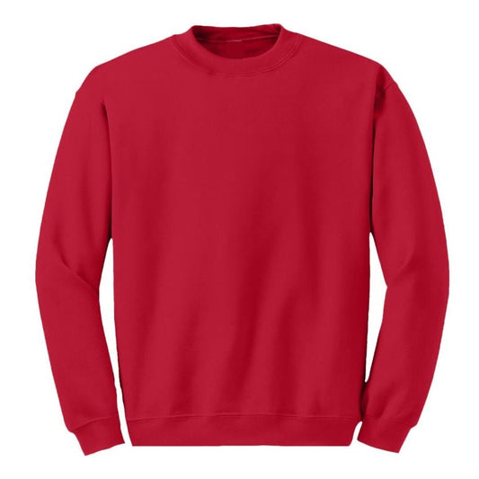 24 Pack Adult Size Unisex Crewneck Sweatshirt - Red-Wholesale School Uniforms