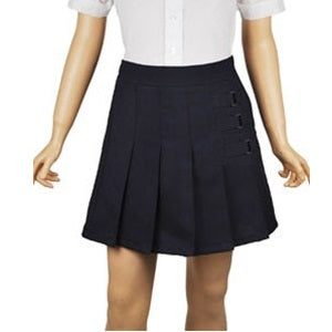 24 Pack Girls School Uniform Skort - Navy-Wholesale School Uniforms