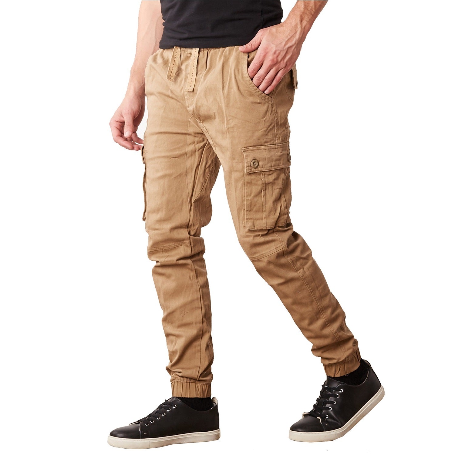 24 Pack Men's Drawstring Jogger Style Cargo Pants - Timber-Wholesale School Uniforms