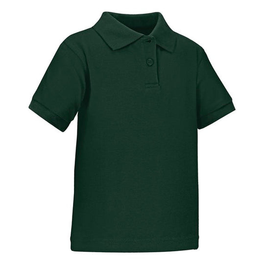 36 Pack Toddler Short Sleeve School Uniform Polo Shirt - Hunter Green-Wholesale School Uniforms