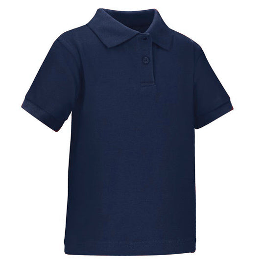 36 Pack Toddler Short Sleeve School Uniform Polo Shirt - Navy-Wholesale School Uniforms