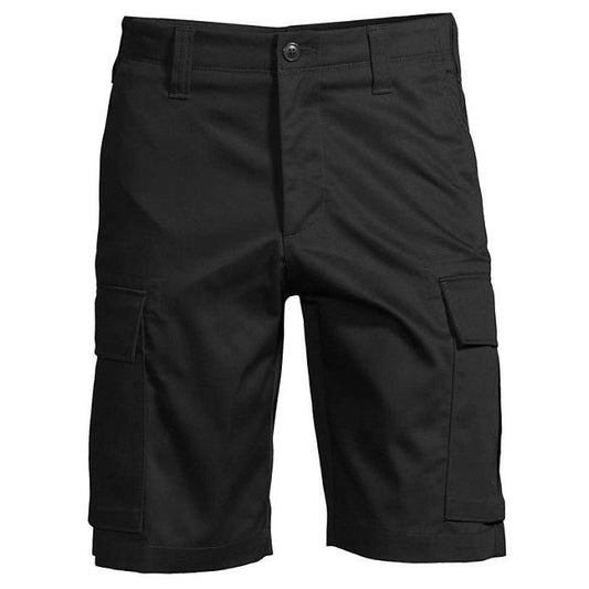 24 Pack Men's Cargo School Uniform Shorts - Black-Wholesale School Uniforms