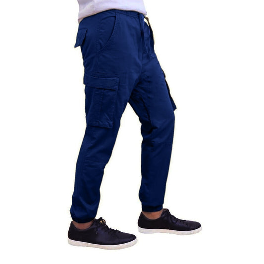 24 Pack Men's Super Stretch Cargo Jogger Pants - Navy