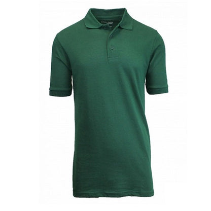 36 Pack Men's Short Sleeve School Uniform Polo Shirt - Hunter Green-Wholesale School Uniforms