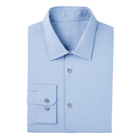 24 Pack Men's Long Sleeve Stretch Dress Shirt in Light Blue