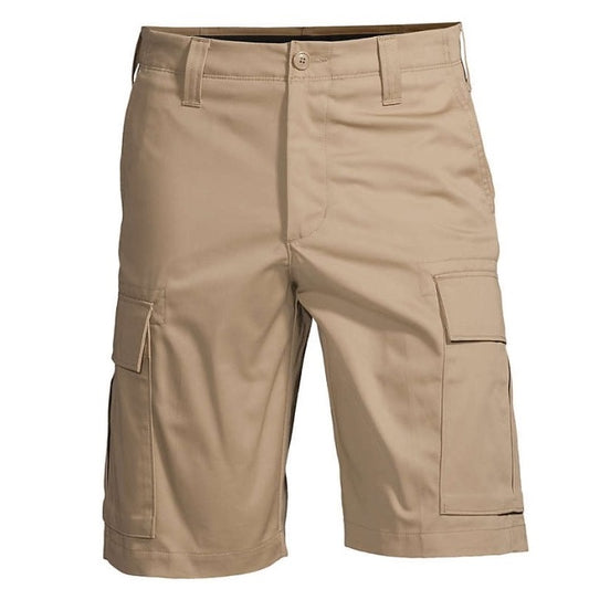 24 Pack Men's Cargo School Uniform Shorts - Khaki-Wholesale School Uniforms