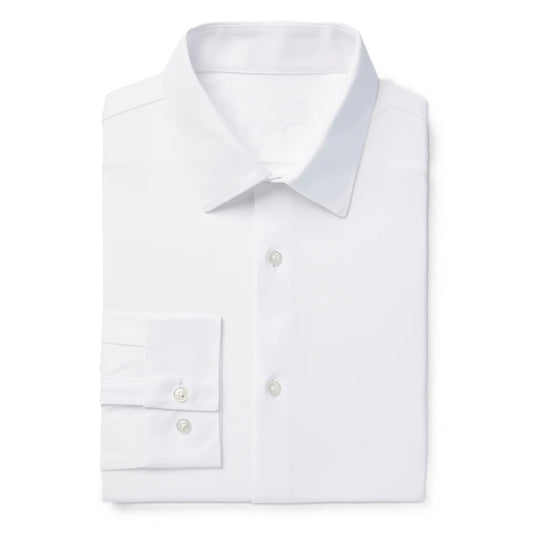 24 Pack Men's Long Sleeve Stretch Dress Shirt in White